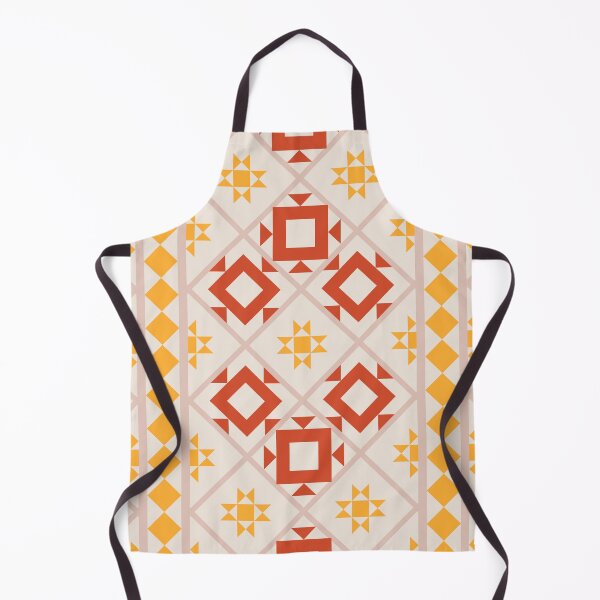 Item preview, Warm-Toned Geometric Quilt Pattern with Star and Diamond Accents designed and sold by BlueLela.