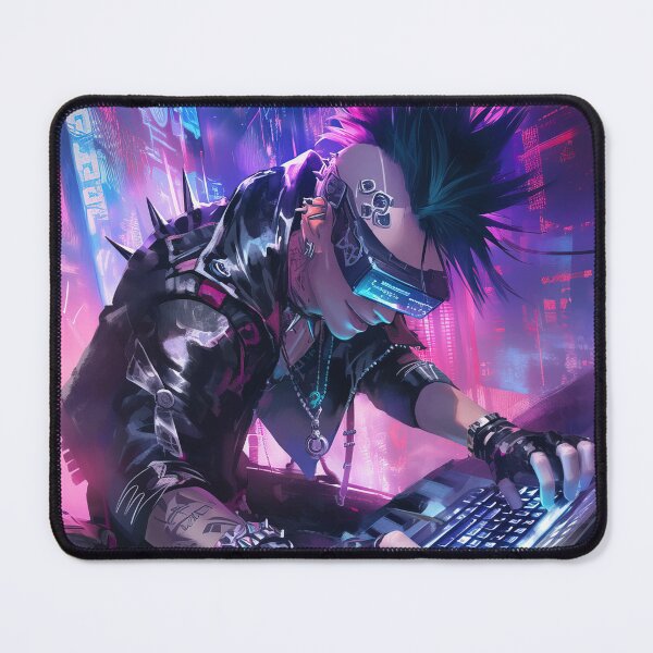 Item preview, Anime cyberpunk programming on the computer designed and sold by TheArtistOf2022.