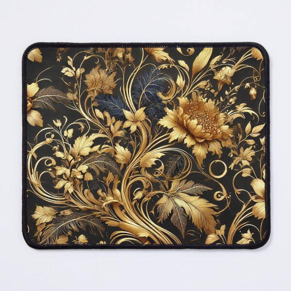Item preview, Gold Flowers Pattern designed and sold by DK Imprint.