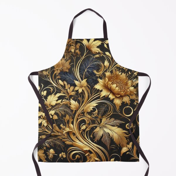 Item preview, Gold Flowers Pattern designed and sold by DK Imprint.