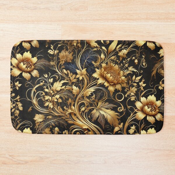 Item preview, Gold Flowers Pattern designed and sold by DK Imprint.