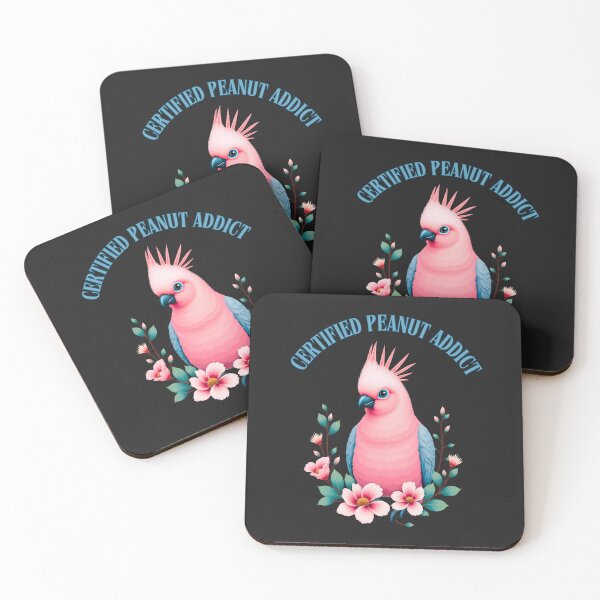 Item preview, Certified Peanut Addict:  Funny Galah Bird Art For Cockatoo Lovers designed and sold by elynne9.