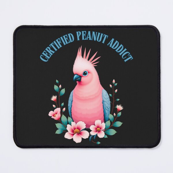Item preview, Certified Peanut Addict: Funny Galah Bird Art For Cockatoo Lovers designed and sold by elynne9.