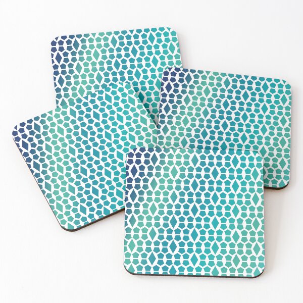 Item preview, Ocean Blue Honeycomb and Diamond Pattern designed and sold by amgraphics.