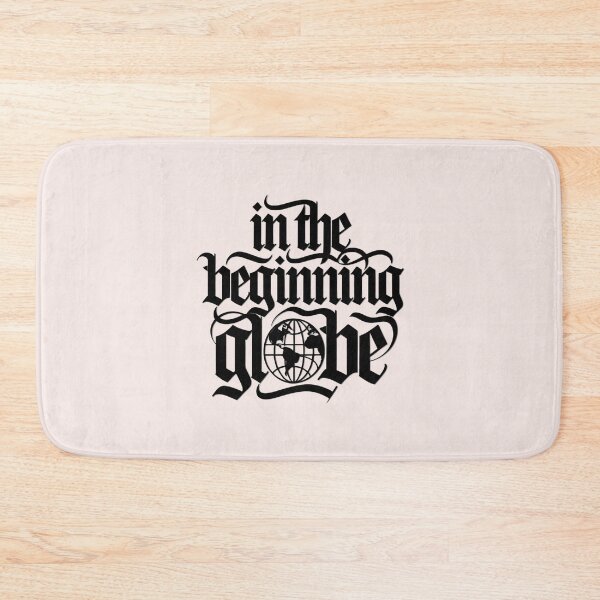 Item preview, In The Beginning Globe | Calligraphy Bible Verses Christian Faith Art designed and sold by  KnitLuv.