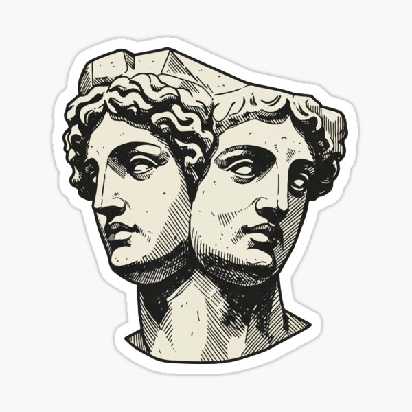 Item preview, statue of two faces designed and sold by wi geon.