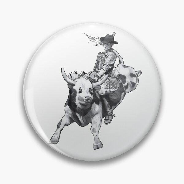Item preview, Cowboy Riding a Bull, Pencil Drawing, Rodeo designed and sold by JoyfulWhimsy.