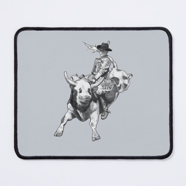 Item preview, Cowboy Riding a Bull, Pencil Drawing, Rodeo designed and sold by JoyfulWhimsy.