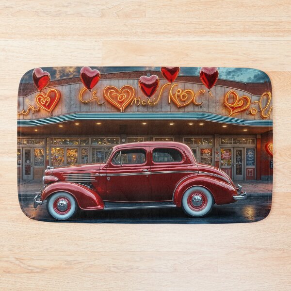 Item preview, Vintage Red Sedan Valentine designed and sold by LORBERPHOTO.