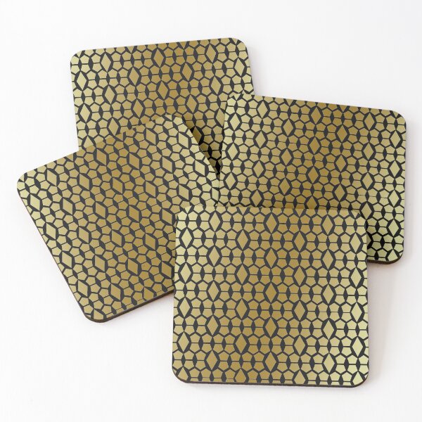 Item preview, Matalic Gold Honeycomb and Diamond Pattern designed and sold by amgraphics.
