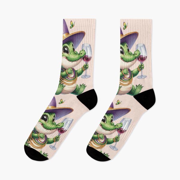 Item preview, Cute Mardi Gras Alligator  designed and sold by Animal Overload.