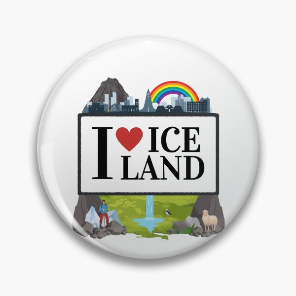Item preview, I Love Iceland - Iceland Stamp - Funny gifts for Iceland enthusiasts designed and sold by iX-Physio.