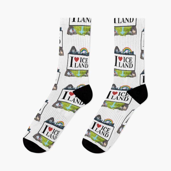 Aperçu de l'œuvre J'aime l'Islande - Timbre Islande - Cadeaux amusants pour les passionnés d'Islande créée et vendue par iX-Physio.