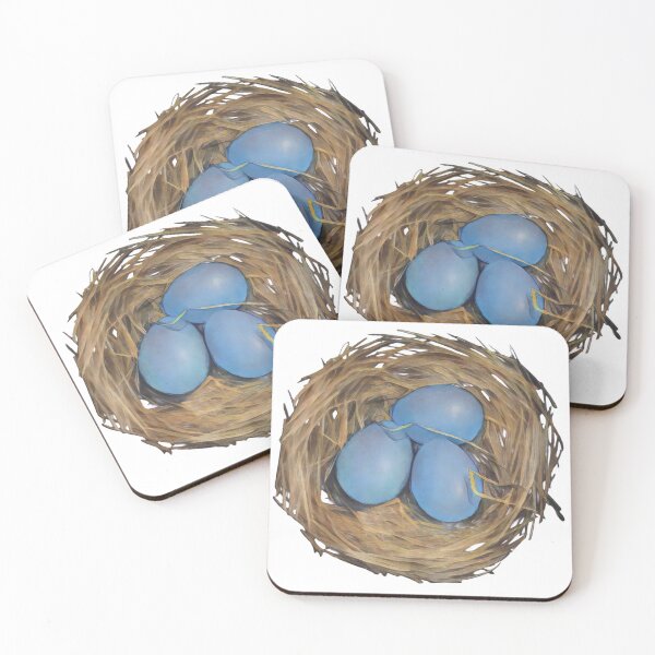 Item preview, Bird Eggs, Blue Eggs in Nest, Springtime designed and sold by JoyfulWhimsy.