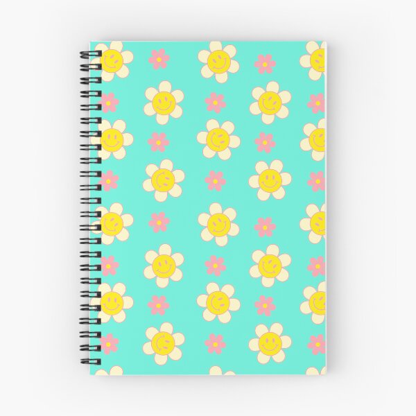 Artikelvorschau, Blumenmuster mit Smileys entworfen und verkauft von FunEyeDesign.