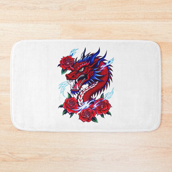 Item preview, Scarlet Thunder Dragon Rose Emblem designed and sold by Alahchin Art.