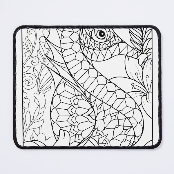 Item preview, Seahorse #5 Coloring Page Pattern designed and sold by DavidColoring.