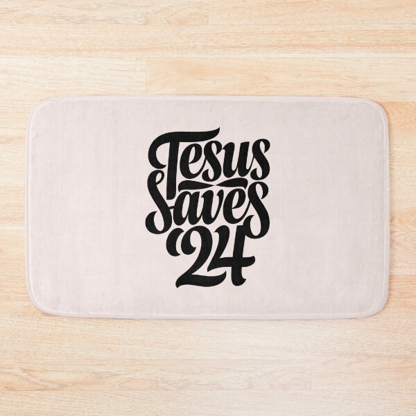 Item preview, Jesus Saves '24 | Calligraphy Bible Verses Christian Faith Art designed and sold by  KnitLuv.