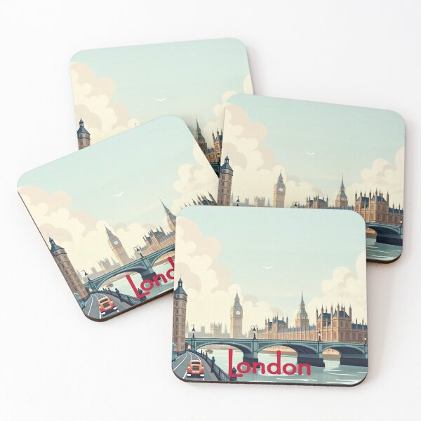Item preview, Wall Art Vintage Travel Poster - Postcard: LONDON  designed and sold by ForeverPrintsOK.