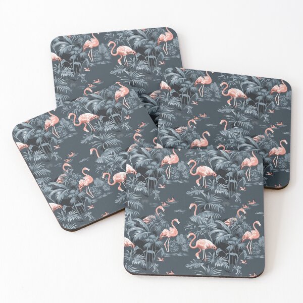 Item preview, Graceful Parade of Flamingos designed and sold by MidArtForge.