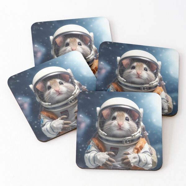 Item preview, Mouse astronaut in a space suit. Mouse with black eyes, nice, sweet animal, small nose. Colorful. Photo realistic, concept art, cinematic light designed and sold by anytka.