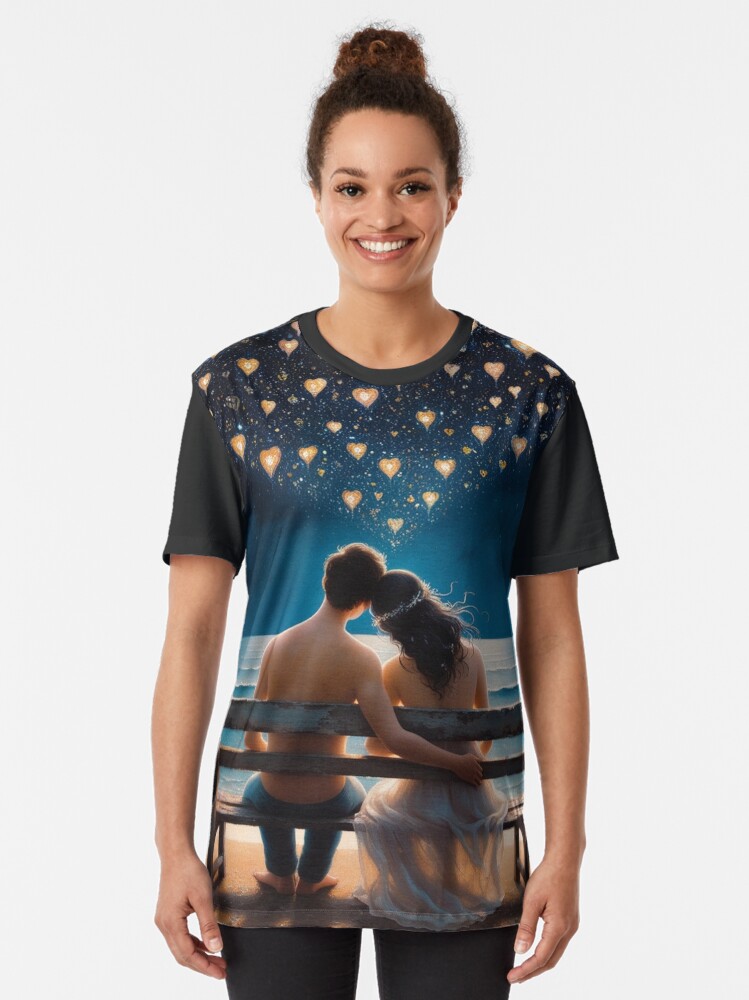 Thumbnail 2 von 5, Grafik T-Shirt, Love is in the Air designt und verkauft von Evelyn3112.