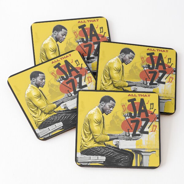 Item preview, All That Jazz: Vibrant Pianist in a Bold Musical Portrai designed and sold by QPTheeArtist.