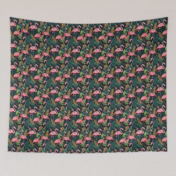 Item preview, Graceful Parade of Flamingos designed and sold by MidArtForge.