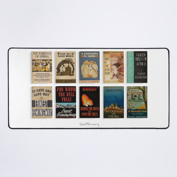 Item preview, Ernest Hemingway - Collected First Editions - Book Cover Art designed and sold by Mr Mustard Prints.