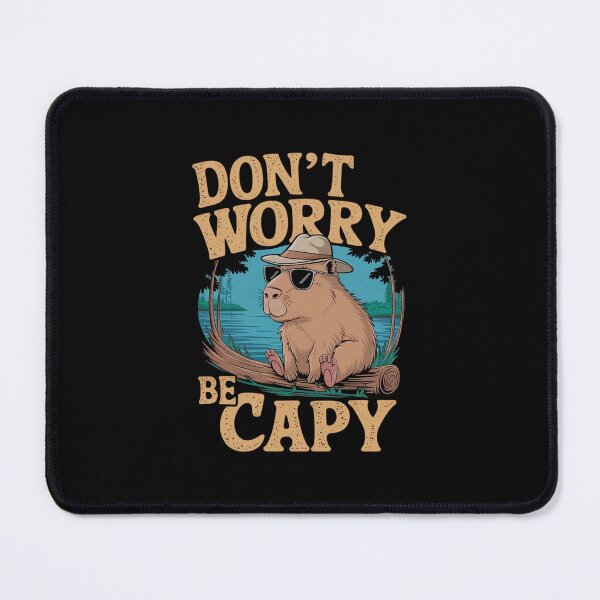 Item preview, Retro Don`t Worry Be Capy Cute Vintage Capybara designed and sold by Redgiant87x.