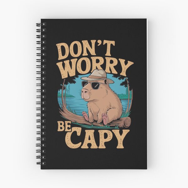 Item preview, Retro Don`t Worry Be Capy Cute Vintage Capybara designed and sold by Redgiant87x.