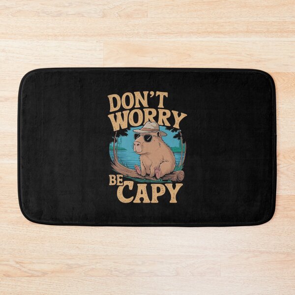 Item preview, Retro Don`t Worry Be Capy Cute Vintage Capybara designed and sold by Redgiant87x.