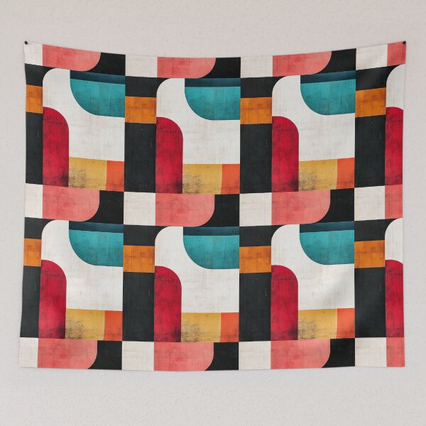 Item preview, Bauhaus Scandinavian Modernism Mid-Century Modern Abstract Geometric Art designed and sold by CognitiveShift.