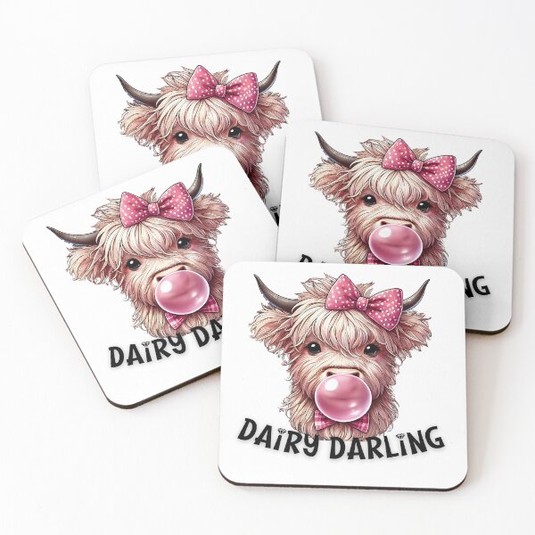 Item preview, Bubble Gum Cow: Dairy Darling Delight designed and sold by Shabby Script Archive | Digital Designer .