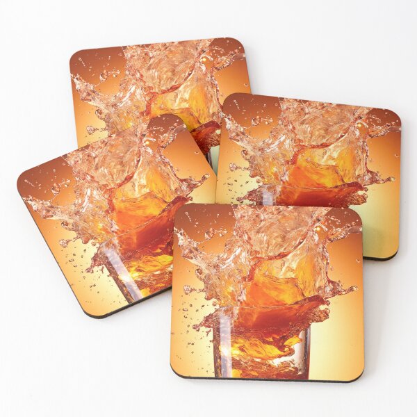 Item preview, Cocktail splashing on orange background designed and sold by anytka.