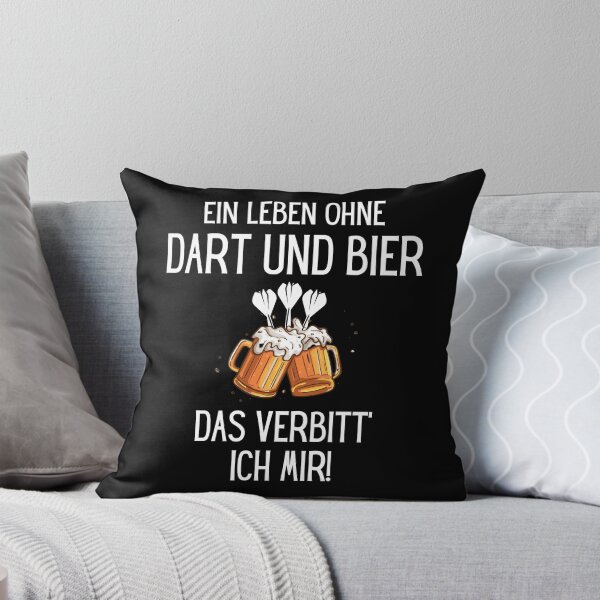 Artikel-Vorschau von Ein Leben ohne Dart und Bier, das verbitt ich mir | Dart Shirt Dart und Bier Wortspiel Deutsch Humor Meme, designt und verkauft von ManuelMuse.