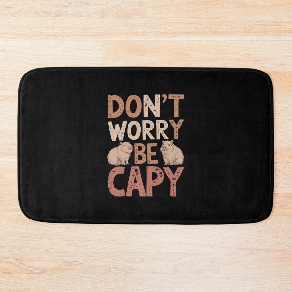 Item preview, Retro Don`t Worry Be Capy Cute Vintage Capybara designed and sold by Redgiant87x.
