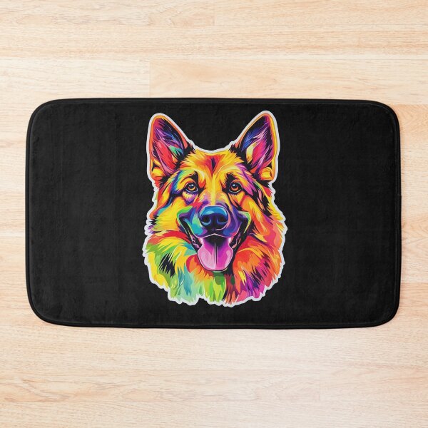 Item preview, cute colorful german shepherd designed and sold by Lumdiego.