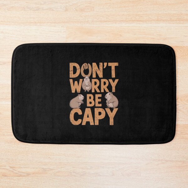 Item preview, Retro Don`t Worry Be Capy Cute Vintage Capybara designed and sold by Redgiant87x.