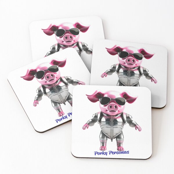 Item preview, Porky Personas Funny Pig Characters designed and sold by Drone-tees.