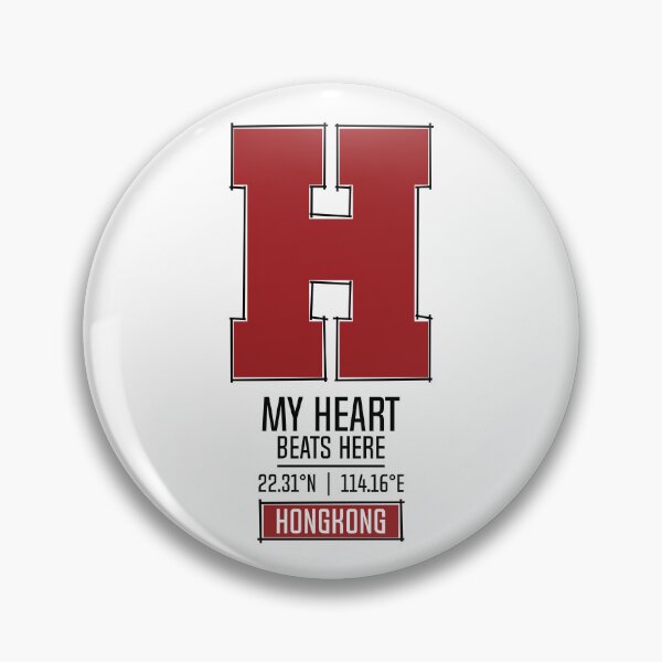 Item preview, HONGKONG MY HEART BEATS HERE WHITE designed and sold by LMAGARMENTS.