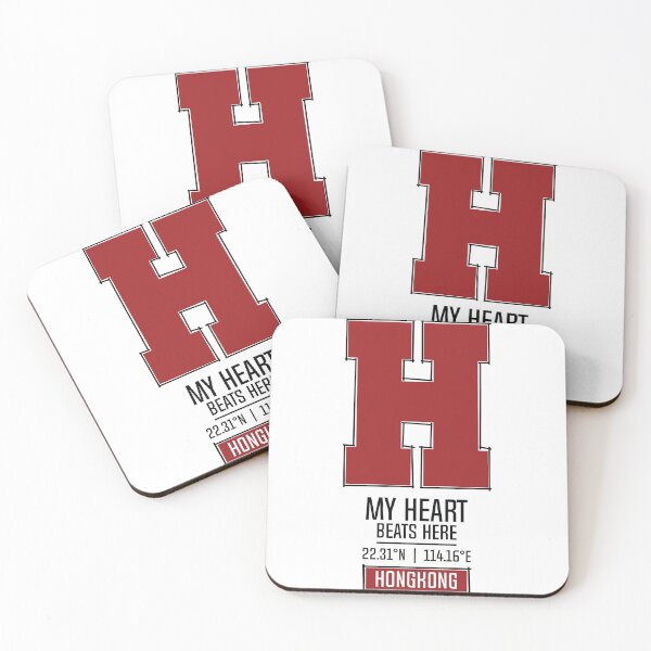 Item preview, HONGKONG MY HEART BEATS HERE WHITE designed and sold by LMAGARMENTS.
