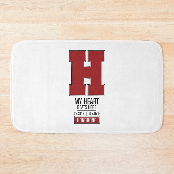 Item preview, HONGKONG MY HEART BEATS HERE WHITE designed and sold by LMAGARMENTS.