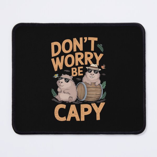 Item preview, Retro Don`t Worry Be Capy Cute Vintage Capybara designed and sold by Redgiant87x.