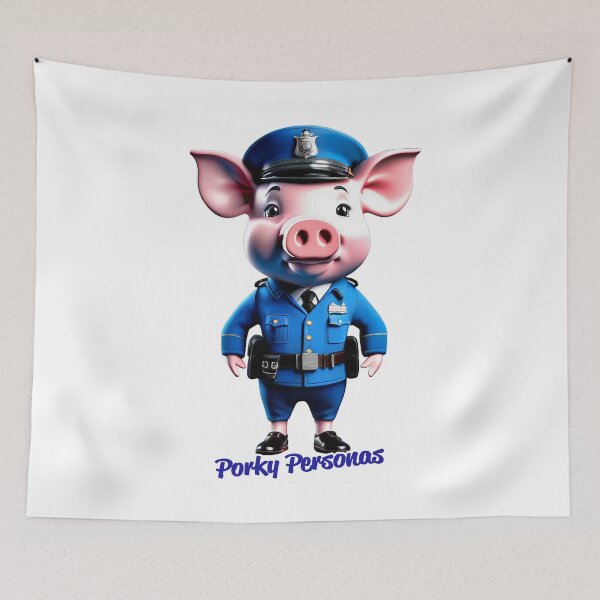 Item preview, Porky Personas Funny Pig Characters designed and sold by Drone-tees.
