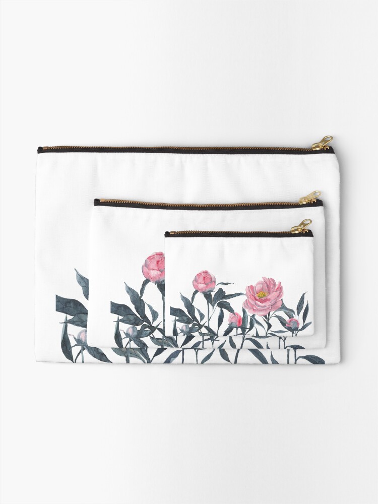 Alternative Ansicht von Blooming peonies Täschchen