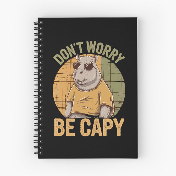 Item preview, Retro Don`t Worry Be Capy Cute Vintage Capybara designed and sold by Redgiant87x.