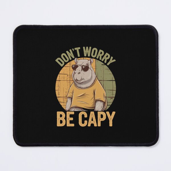 Item preview, Retro Don`t Worry Be Capy Cute Vintage Capybara designed and sold by Redgiant87x.