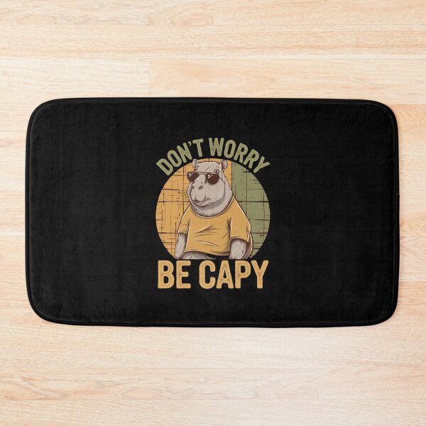 Item preview, Retro Don`t Worry Be Capy Cute Vintage Capybara designed and sold by Redgiant87x.