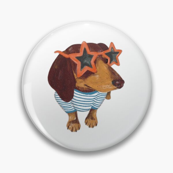 Item preview, Star Sunglasses Dog Aesthetic Sticker designed and sold by lawtrott.
